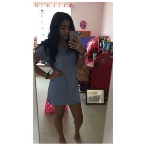 BLUE T SHIRT DRESS 💙